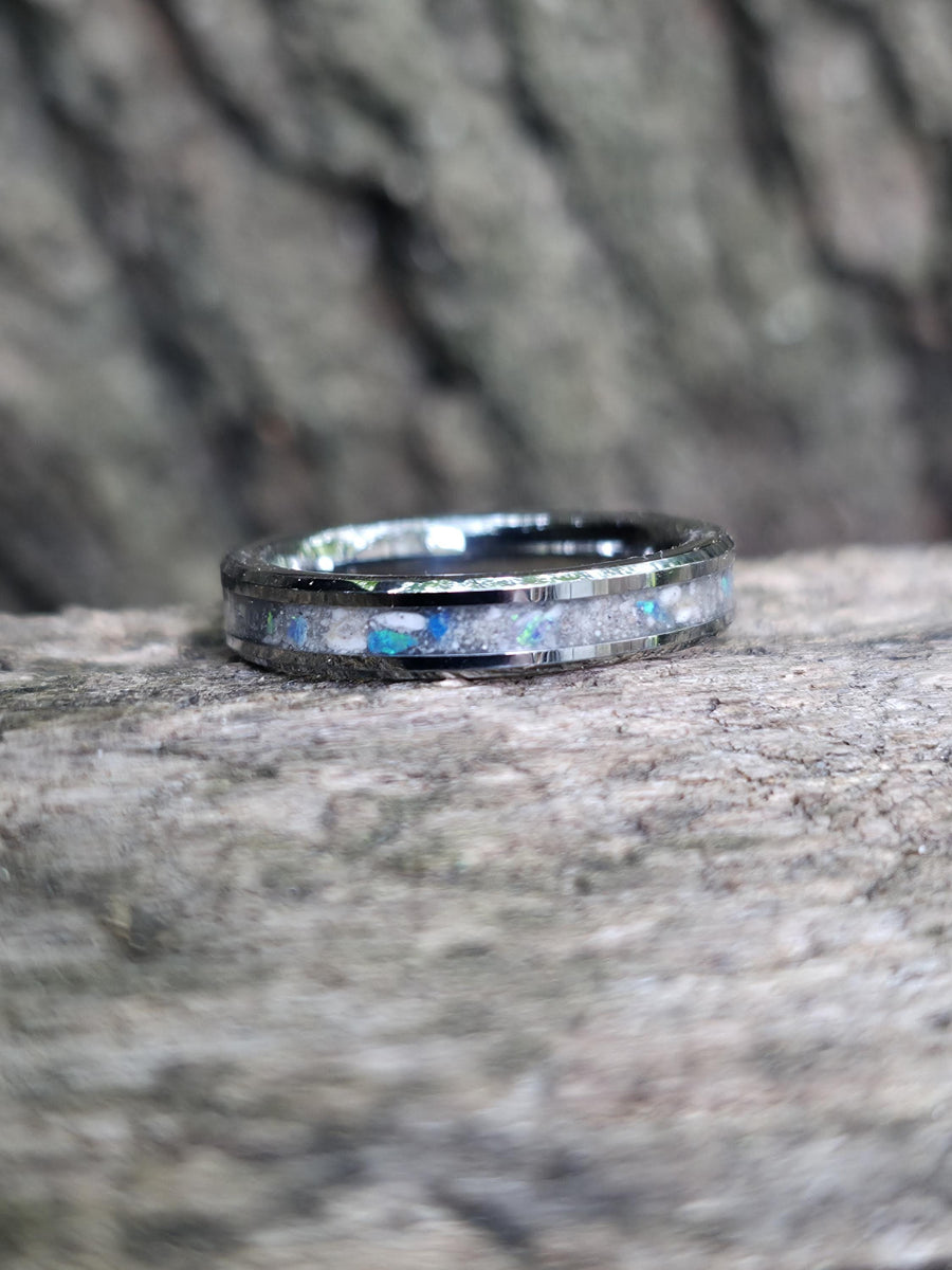 Cremation Ring - Tungsten Carbide - Memorial Keepsake Jewelry | DABforge - DABforge