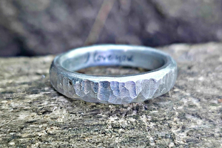 Aluminum Anniversary Ring - 10th Anniversary Gift | DABforge