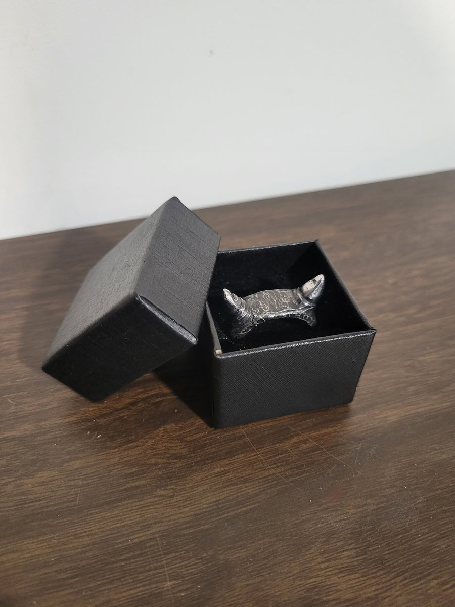 Hand Forged Devil Horn Ring - Blacksmith Made Iron Band | DABforge