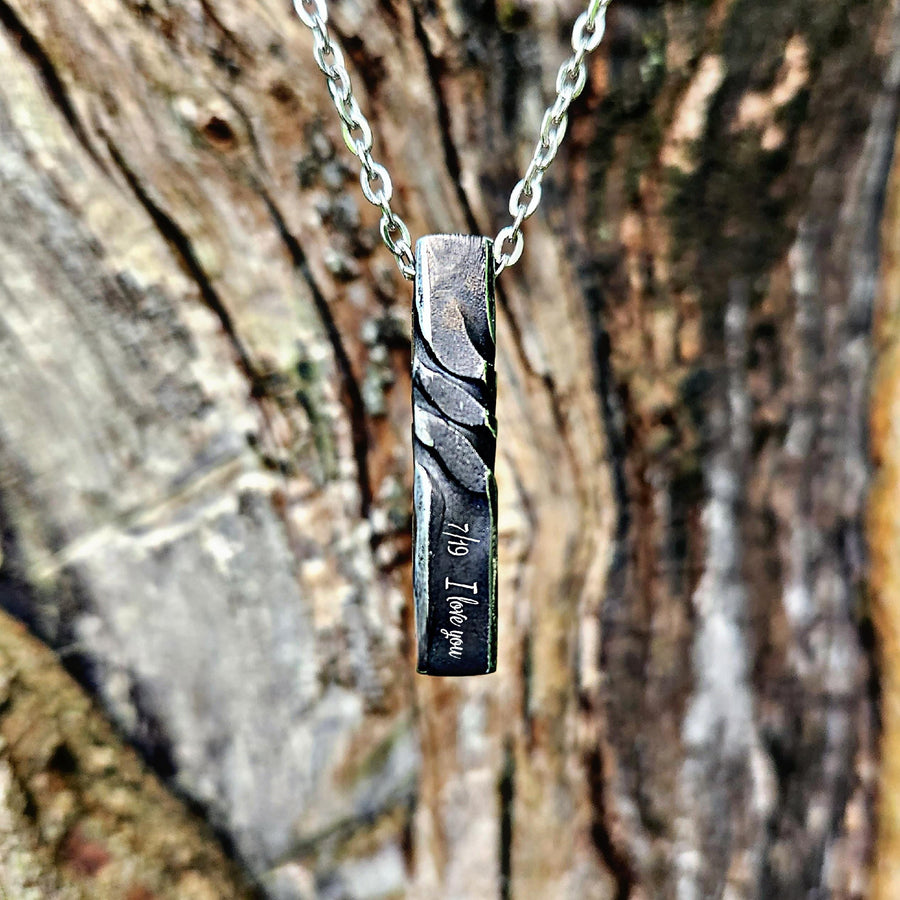 Iron Pendant: 6th Anniversary Gift, Matching Earrings.