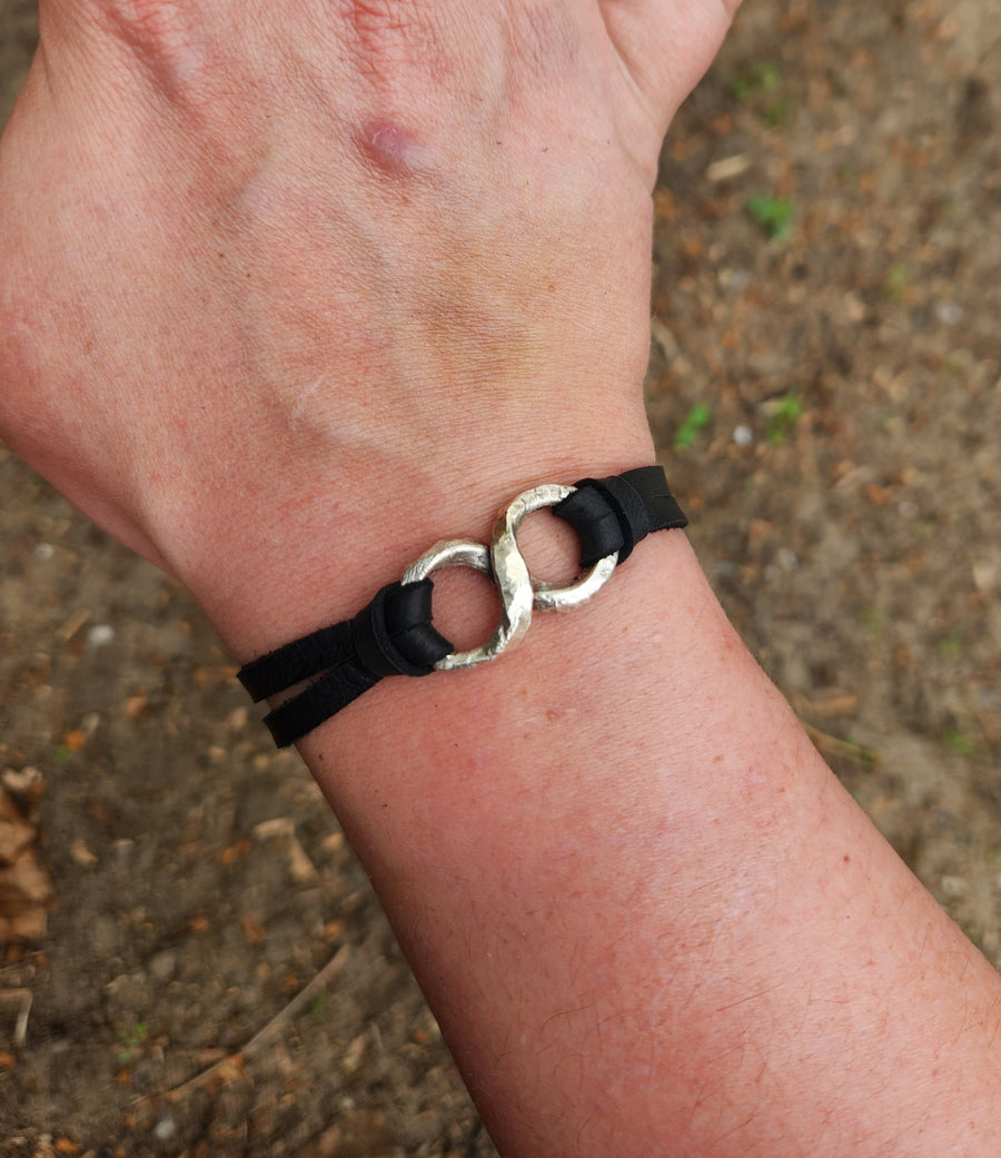 Silver Infinity Bracelet | 25th Anniversary Gift | Handmade | DABforge - DABforge