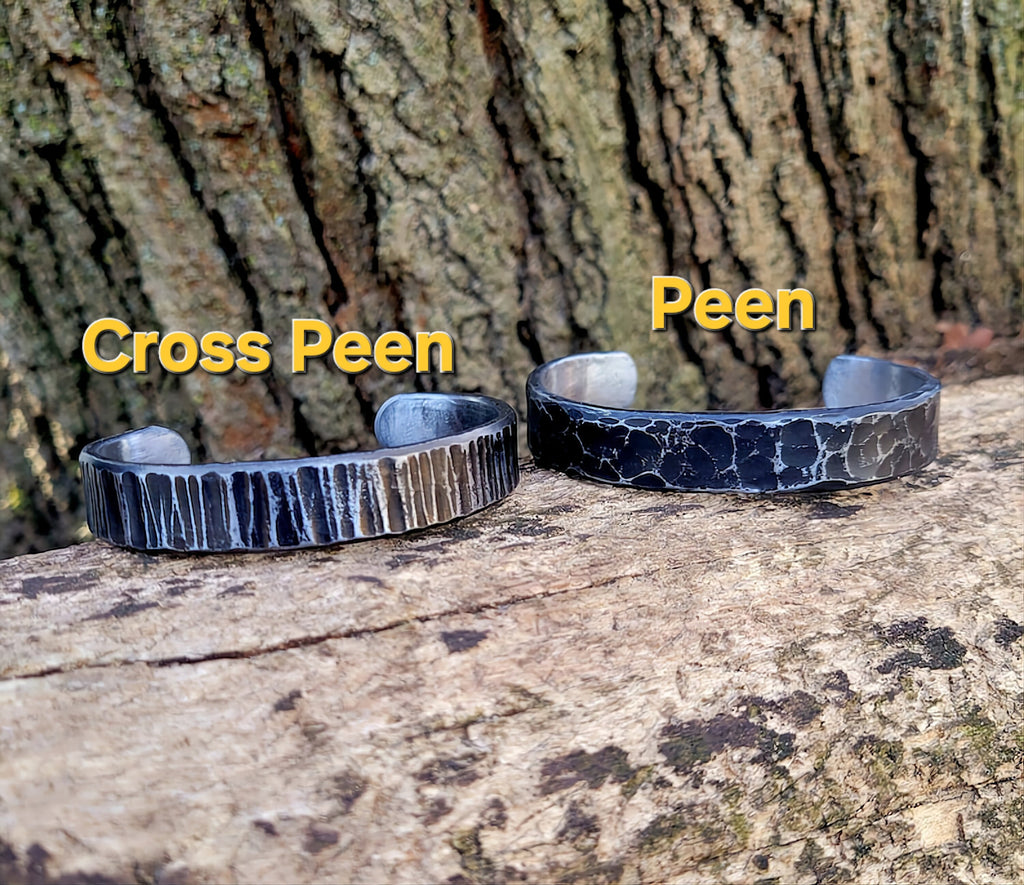 Hand Forged Iron Cuff Bracelet: 6th and 11th Anniversary gift, Personalized Viking Oath Ring