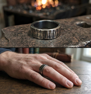 Rustic Bronze Ring - 8th Anniversary Gift | DABforge