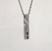 Aluminum Twist Necklace - 10th Anniversary Gift | DABforge - DABforge