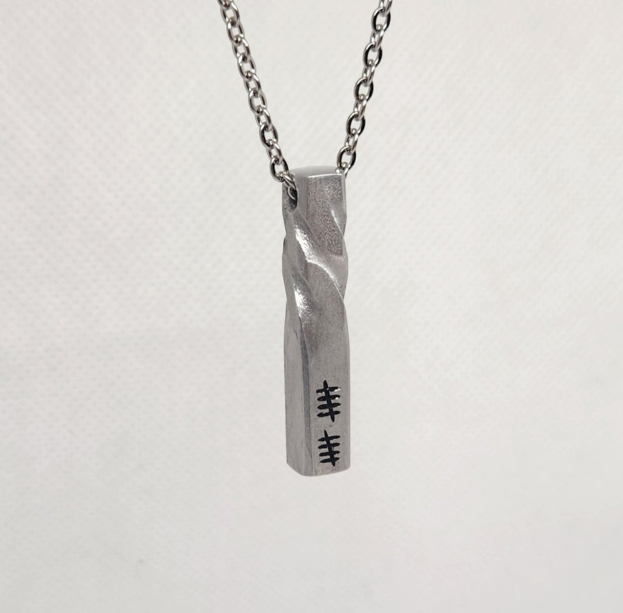 Aluminum Twist Necklace - 10th Anniversary Gift | DABforge - DABforge