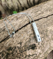 Aluminum Twist Necklace - 10th Anniversary Gift | DABforge - DABforge