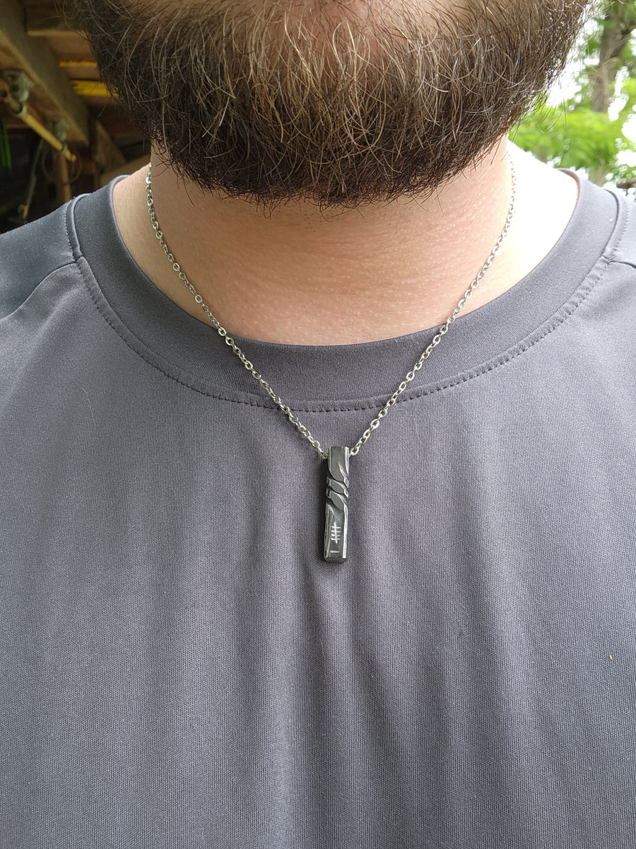 Iron Pendant: 6th Anniversary Gift, Matching Earrings.