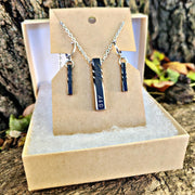 Iron Pendant: 6th Anniversary Gift, Matching Earrings.