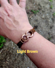 7th Anniversary Copper Infinity Bracelet - Handmade with Personalized Wooden Box | DABforge - DABforge