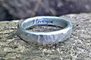 Aluminum Anniversary Ring - 10th Anniversary Gift | DABforge