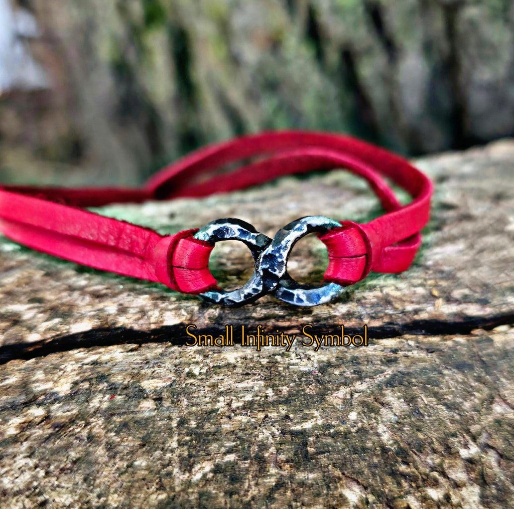 Iron Infinity Bracelet - 6th Anniversary Gift for Him/Her - Personalized Blacksmith Made