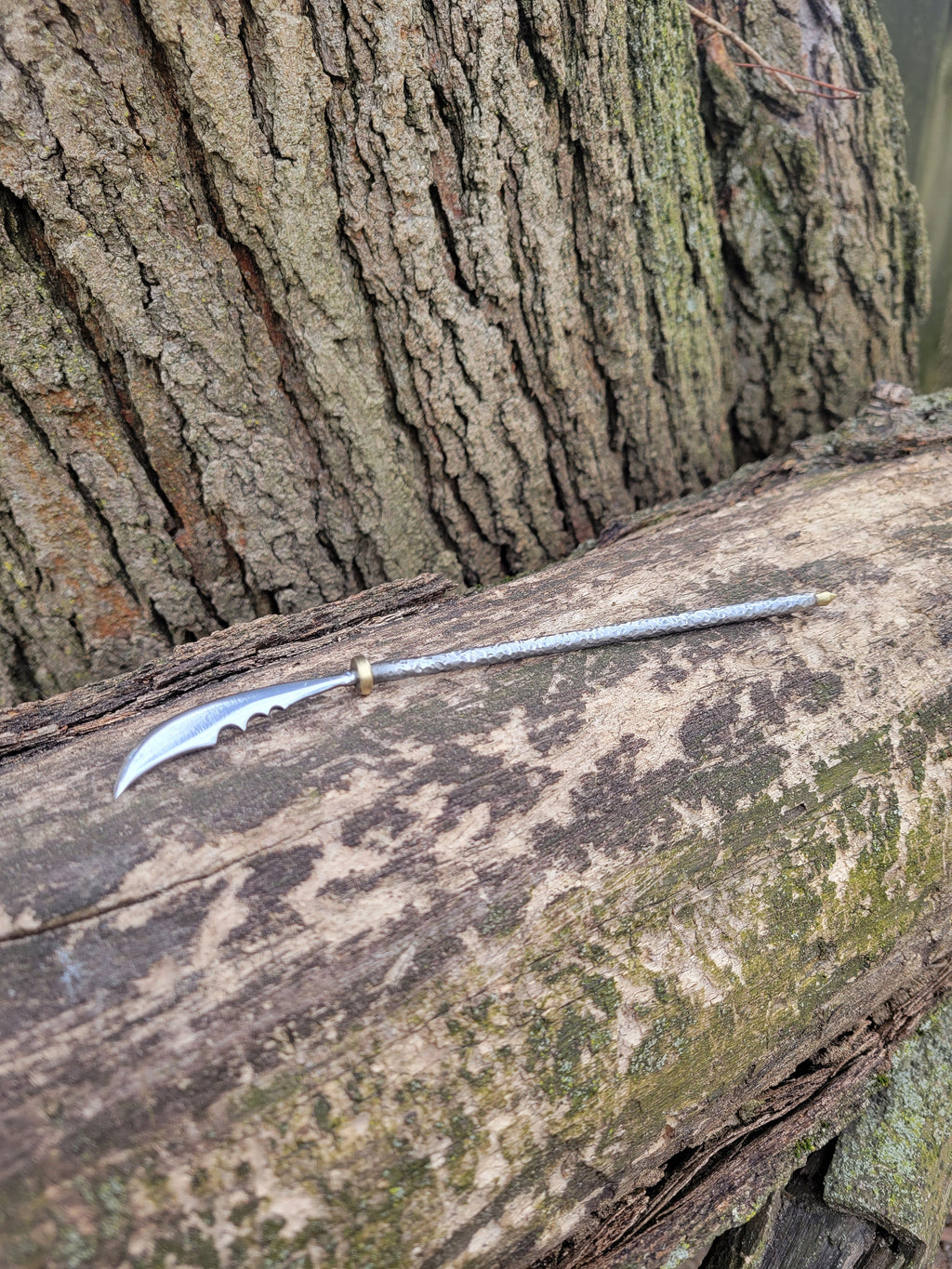 Hand Forged Glaive Wax Carver: Blacksmith Miniature Tool