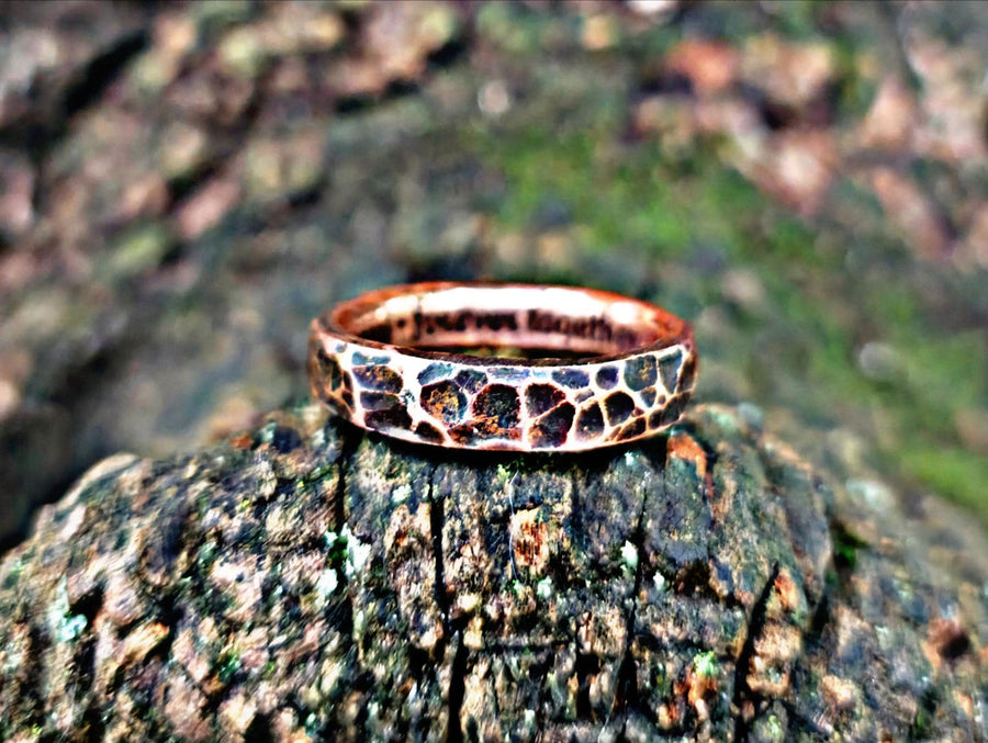 Handcrafted Copper Ring: 7th Anniversary