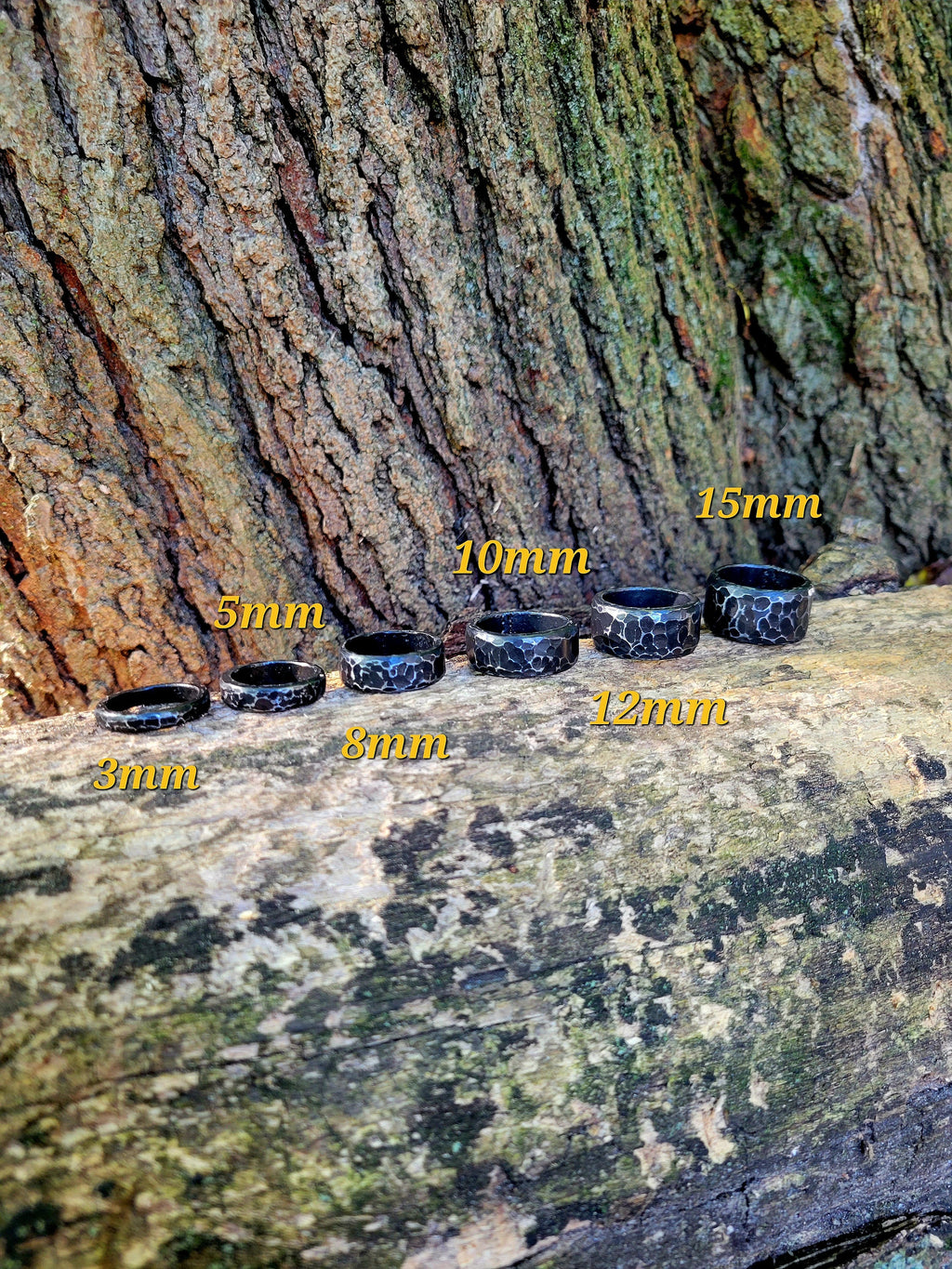 Hand Forged Iron Ring: 6th Anniversary Ring, Minimalist Blacksmith Wedding Band