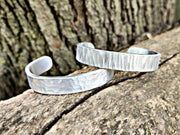 Aluminum Cuff Bracelet | 10th Anniversary Gift | Hand Forged | DABforge - DABforge