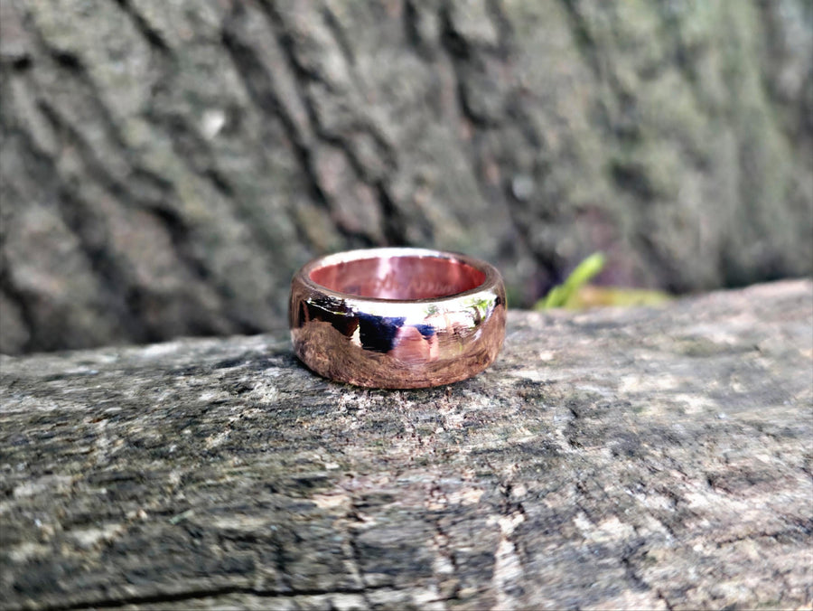 Copper Ring - 7th Anniversary Gift for Him/Her - Custom Engravings - Chunky Copper Ring - Minimalist - Unique Heirloom Quality