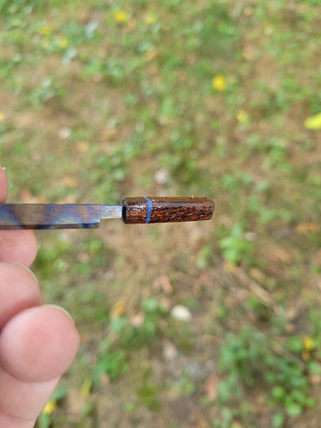 Titanium Katana Letter Opener: Anodized Wax Carving Tool