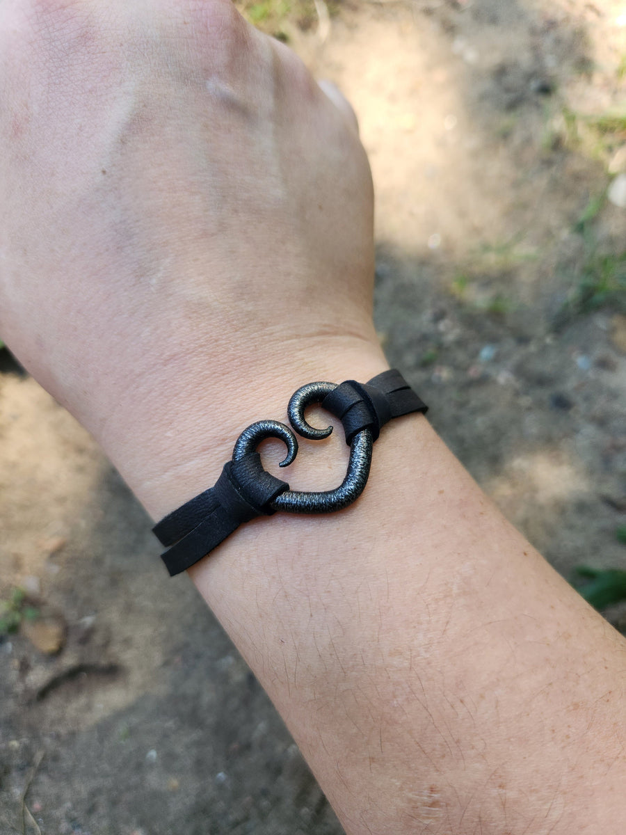 Iron Heart Bracelet - 6th Anniversary Gift