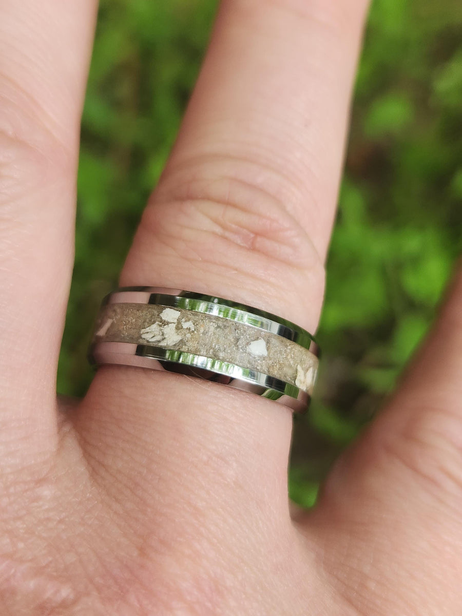 Cremation Ring - Tungsten Carbide - Memorial Keepsake Jewelry | DABforge - DABforge