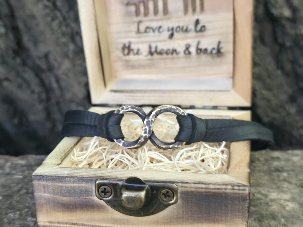Bronze Infinity Bracelet: 8th Anniversary Gift, Bronze Anniversary.