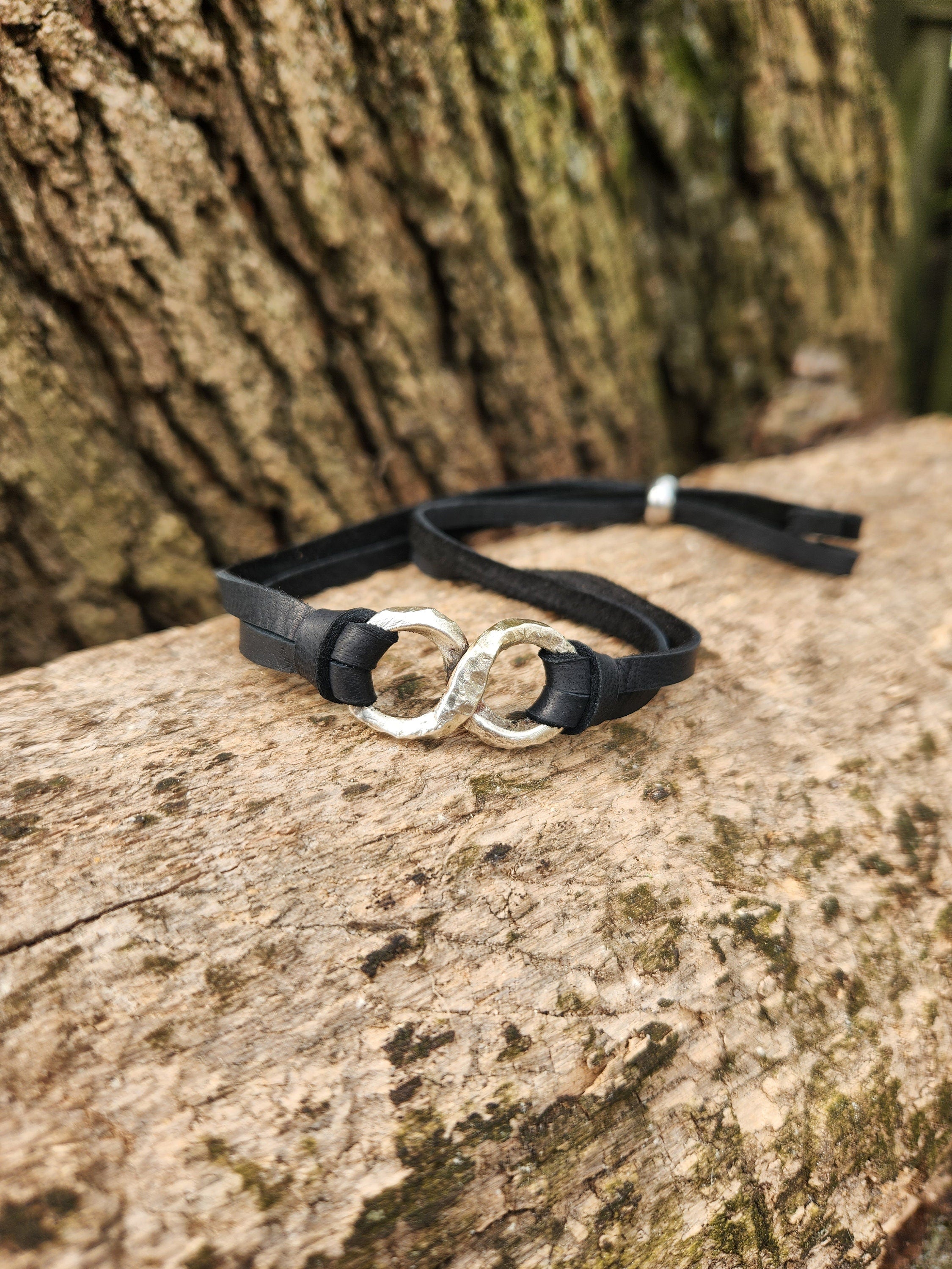 Silver Infinity Bracelet | 25th Anniversary Gift | Handmade | DABforge