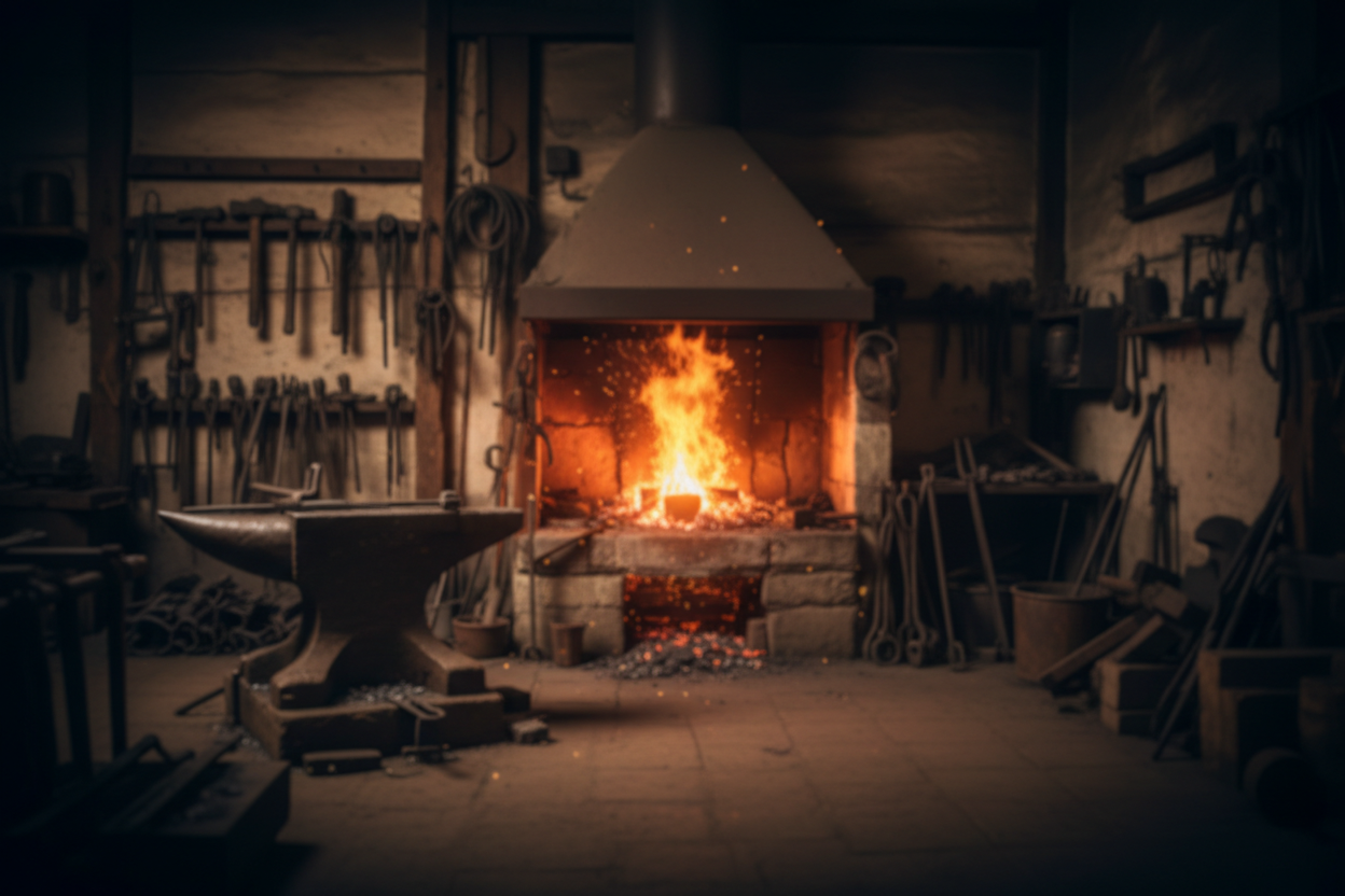 Blacksmith forge, 6th Anniversary Iron, 7th Anniversary Copper, 8th Anniversary Bronze, 10th Anniversary Aluminum and 25th Anniversary Silver jewelry. Customization options for all.