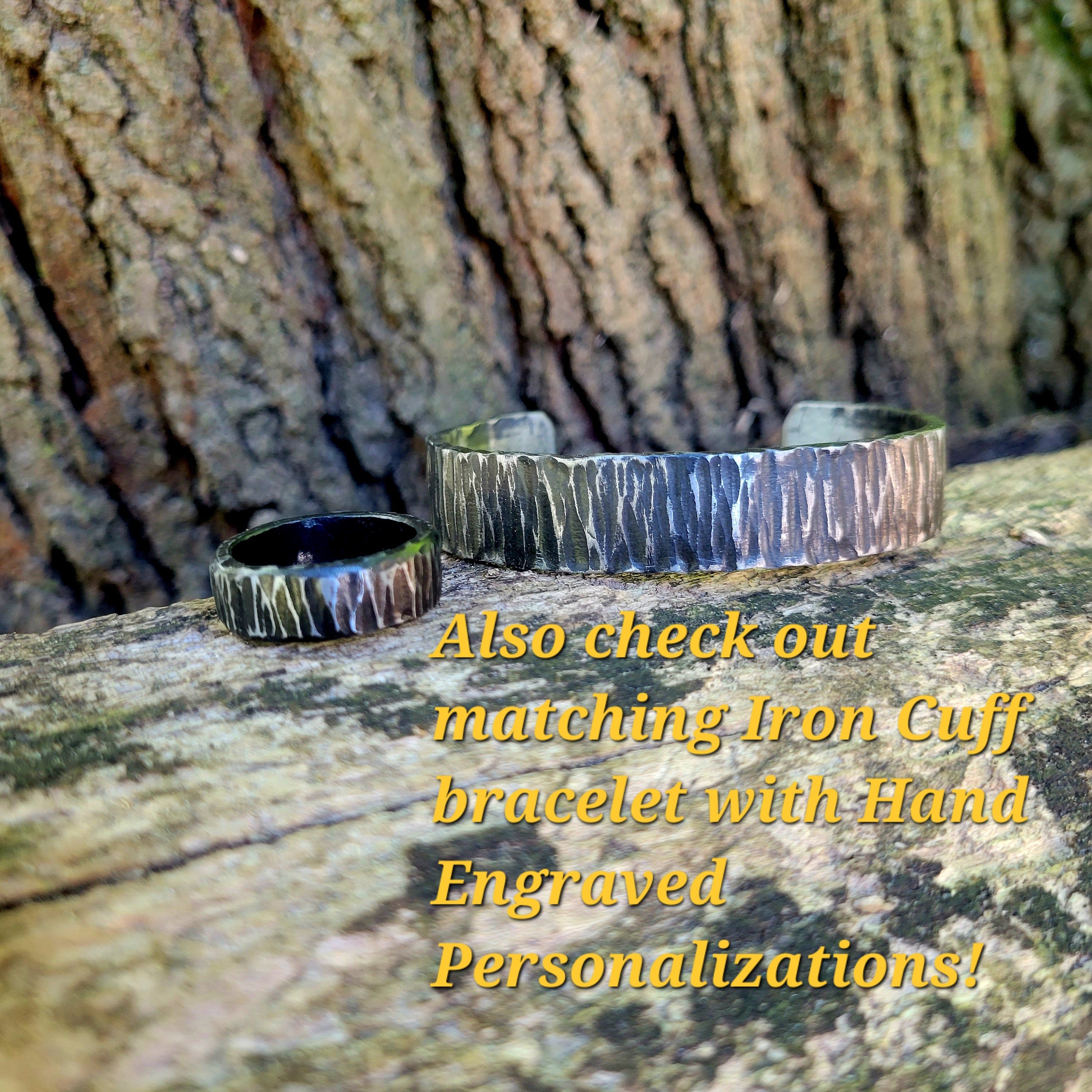 Hand Forged Iron Viking Ring, Pagan Wedding Band, Norse Style, Mystical Protection, 6th Anniversary Gift, Minimalist Ring