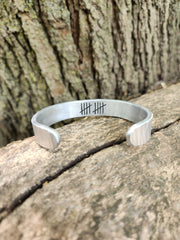 Aluminum Cuff Bracelet | 10th Anniversary Gift | Hand Forged | DABforge - DABforge