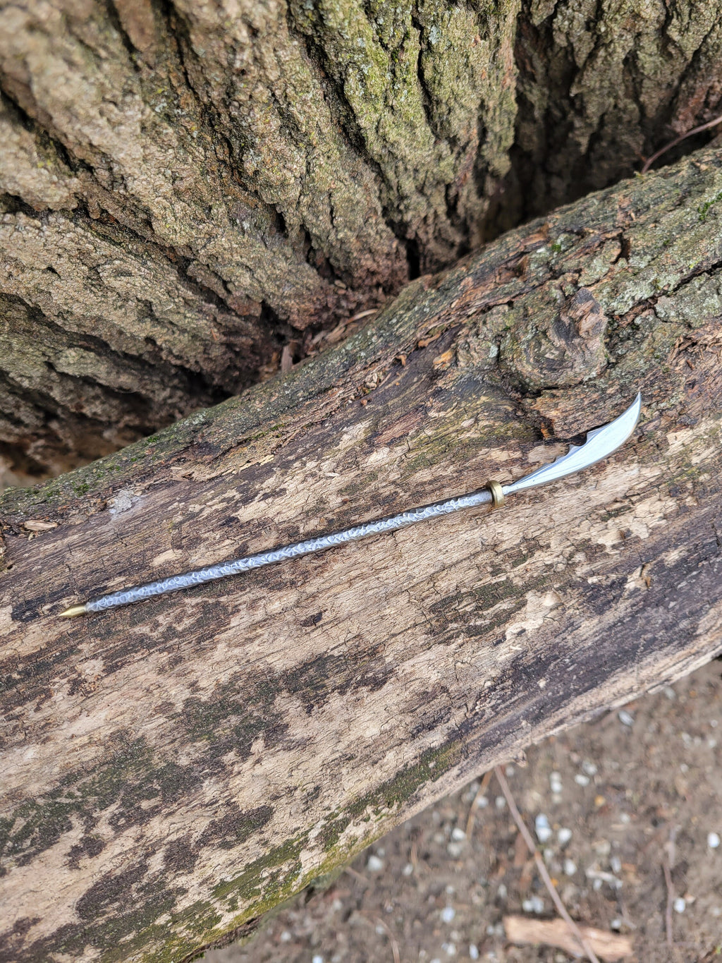 Hand Forged Glaive Wax Carver: Blacksmith Miniature Tool