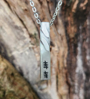 Aluminum Twist Necklace - 10th Anniversary Gift | DABforge - DABforge
