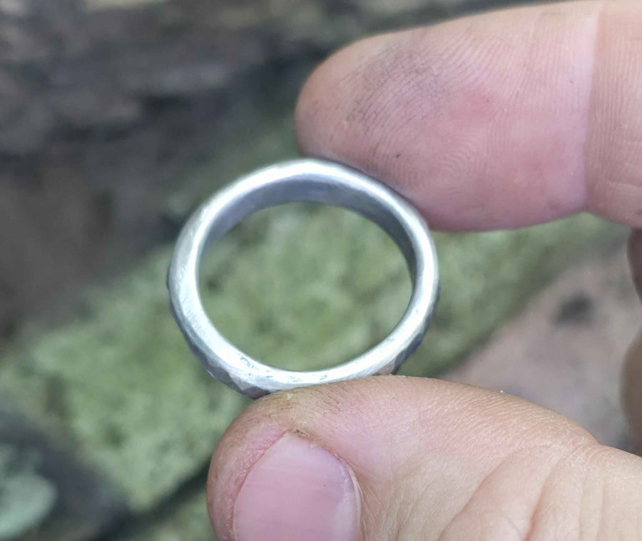 Aluminum Anniversary Ring - 10th Anniversary Gift | DABforge