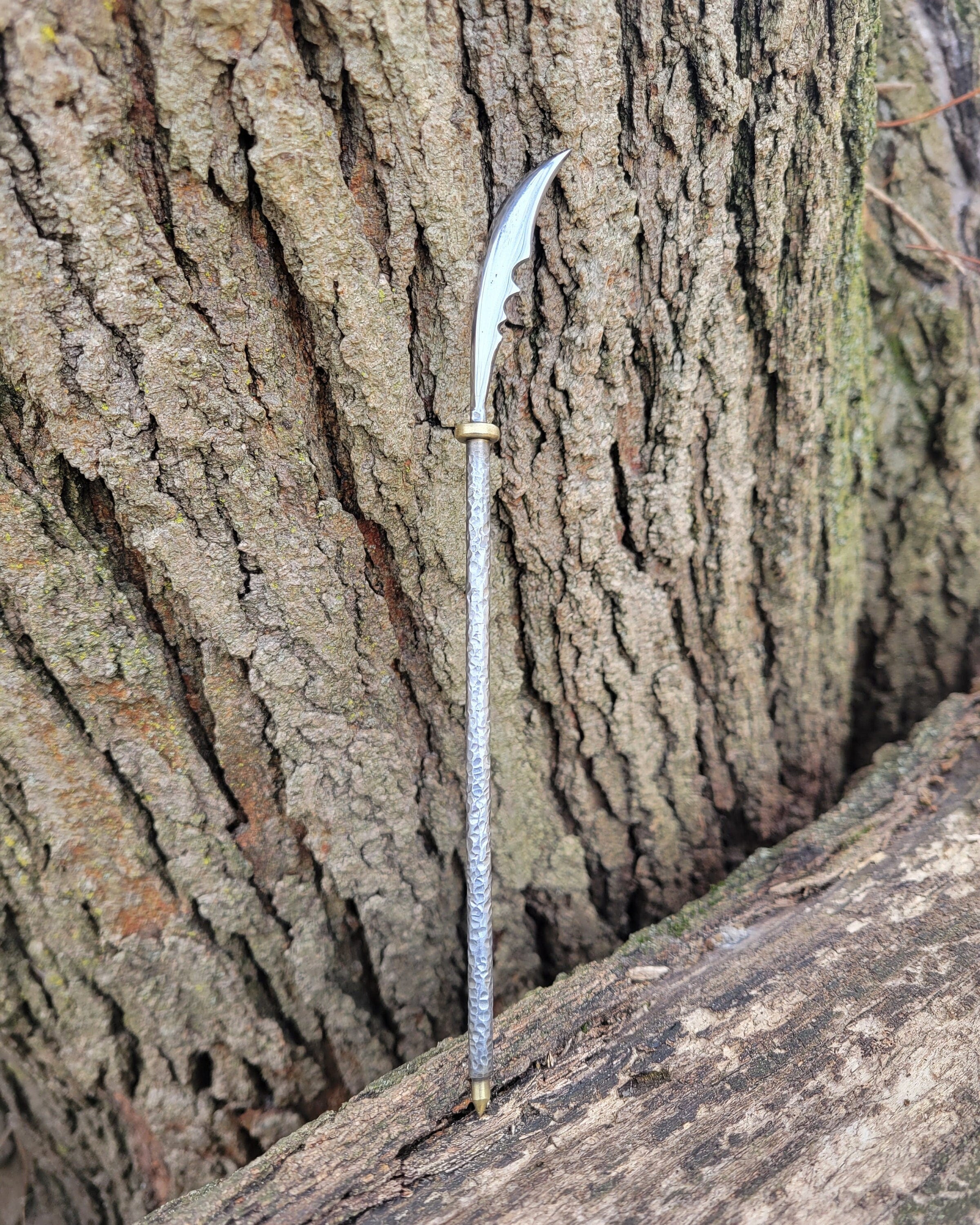 Hand Forged Glaive Wax Carver: Blacksmith Miniature Tool