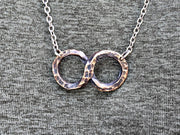 Bronze Infinity Pendant: 8th Anniversary Necklace