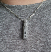 Aluminum Twist Necklace - 10th Anniversary Gift | DABforge - DABforge