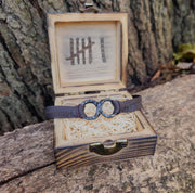 Iron Infinity Bracelet - 6th Anniversary Gift for Him/Her