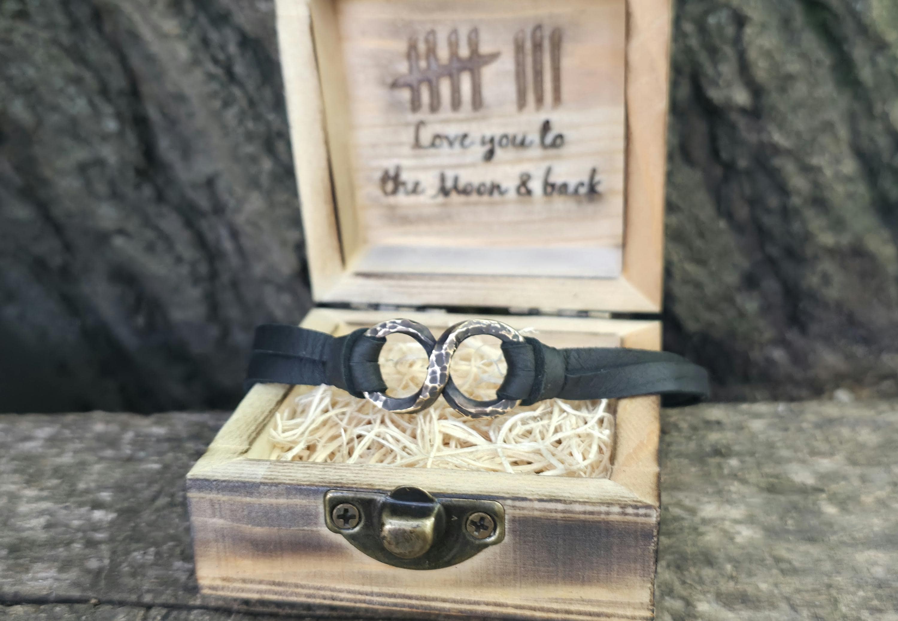 Bronze Infinity Bracelet: 8th Anniversary Gift, Bronze Anniversary.