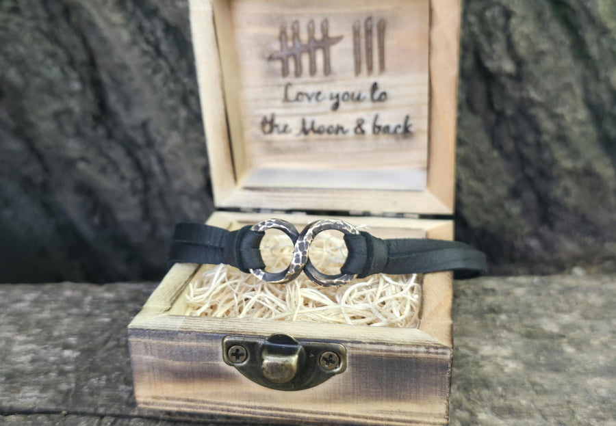 Bronze Infinity Bracelet - 8th Anniversary Gift | DABforge - DABforge