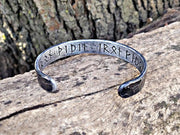 Hand Forged Iron Cuff Bracelet - 6th & 11th Anniversary Gift | DABforge