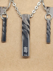 Iron Pendant: 6th Anniversary Gift, Matching Earrings.