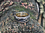 Bronze Anniversary Ring - Custom Engraved Wedding Band | DABforge