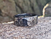 Hand Forged Iron Ring - 6th Anniversary Gift for Him and Her | DABforge