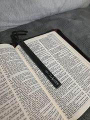 Forged Iron Bookmark, 6th Anniversary Gift, Custom Hand Engraving