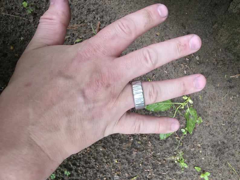 Aluminum Anniversary Ring - 10th Anniversary Gift | DABforge