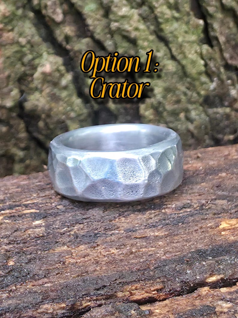 Aluminum Anniversary Ring - 10th Anniversary Gift | DABforge