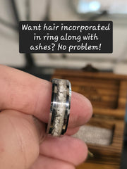 Cremation Ring - Tungsten Carbide - Memorial Keepsake Jewelry | DABforge