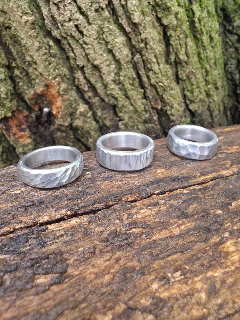 Aluminum Anniversary Ring - 10th Anniversary Gift | DABforge
